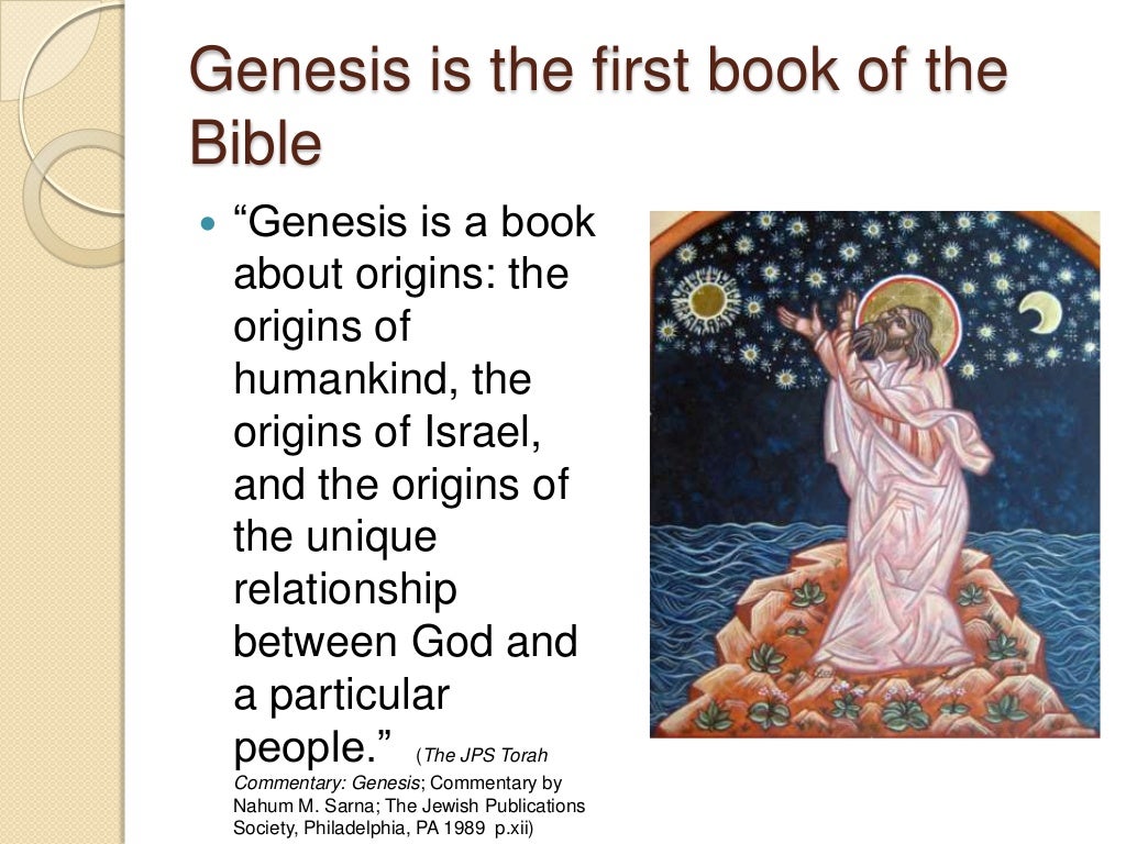 The book of genesis