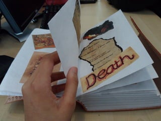 The book prop ’and the pages inside