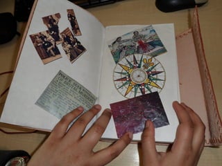 The book prop ’and the pages inside