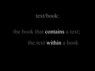 The Book Stops Here  Apr09 With Outline Notes