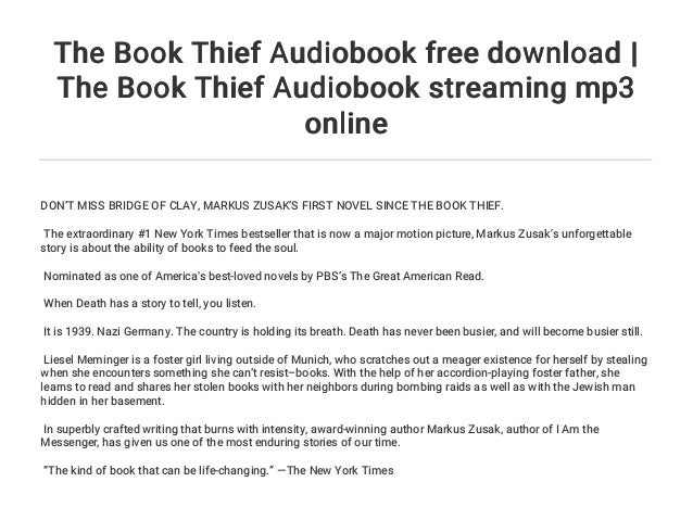 The Book Thief Audiobook Free Download The Book Thief Audiobook Str