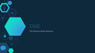 DNS
The Internet street directory.
 