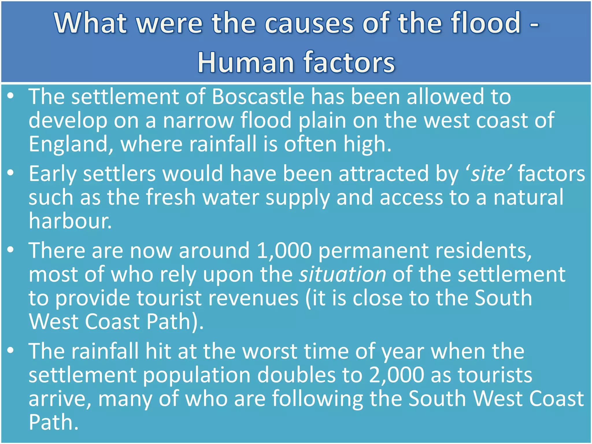The Boscastle Flood August 2004 Case Study Pptx