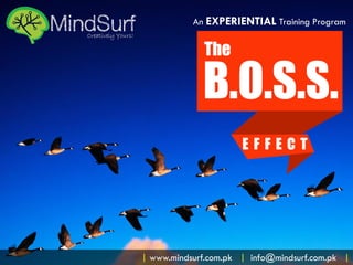 An EXPERIENTIAL Training Program

| www.mindsurf.com.pk | info@mindsurf.com.pk |

 