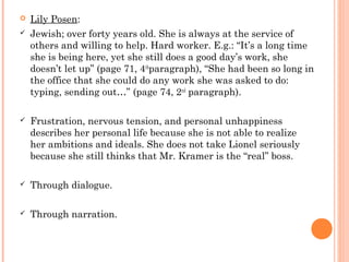 The boss short story analysis&activities lang II_2013 | PPT