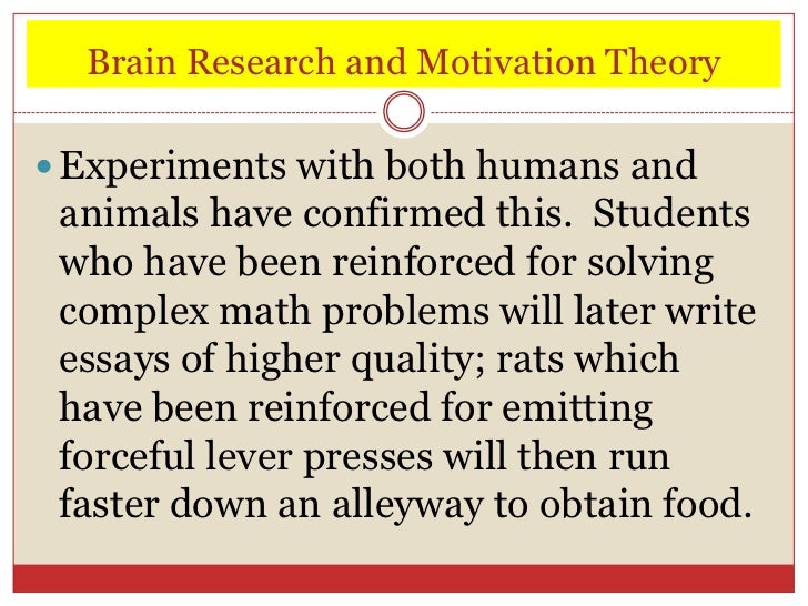 research paper on motivation theories the brain and learning ppt 2012 research paper on motivation theories the brain and learning ppt 2012