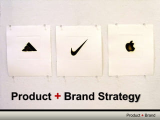 Product + Brand Strategy Product + Brand  