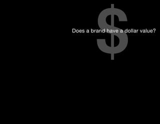 $
Does a brand have a dollar value?
 