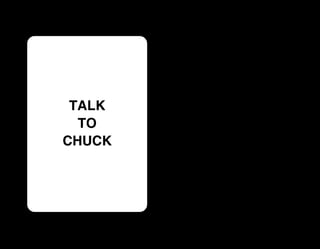 TALK
  TO
CHUCK
 