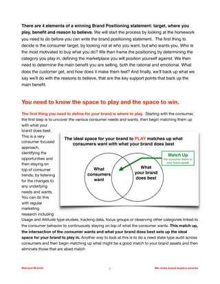 Creating a winning Brand Positioning statement | PDF