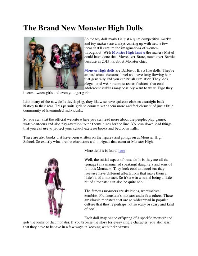 a monster high doll