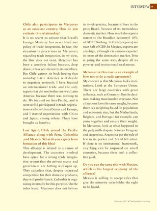insurance business activity,
thermometer of the economy, is closely
related to the good performance of
productive sectors
Over the past ten years, about 20 million Brazilians left
the poverty line and became part of the middle class.
This transformation has had a significant expansion since
2003, and currently 55% of the population became part
of this segment, approximately 105 million people.
With more access to resources and consumer goods,
increasingly more people wish to protect their wealth or
ensure the life standards of their loved ones. With the
new global economy landscape, more companies are
seeking guarantees for new projects. As a result, insurance
activity has begun to follow the growth of the country.
The segment most directly related
to heritage preservation is General
Insurance, which stands for a series
of activities called non-life, excluding
health: automobiles, property, DPVAT
(compulsory insurance for personal
injuries due to traffic accidents),
mortgage, cargo, financial risk, credit,
liability, hull, rural and special risks,
among others. Companies operating
in this market are represented in
the National Federation of General
Insurance (FenSeg).
In 2010, the general insurance
industry earned R$ 37.7 billion in
premiums, up 14.5% from 2009.
The main type of insurance is still
car insurance, which grossed
R$ 20.1 billion, 15.3% over the
previous year, and which represents
53.3% of total premiums.
There was also a significant growth
of property insurance, premiums
for which reached R$ 7.8 billion, an
increase of 20.1% over 2009. In that
segment, the extended warranty
insurance performed remarkably:
it grew by 90.0% in 2010, with
premiums reaching R$ 2.1 billion
against R$ 1.3 billion in the
previous year.
The branches with the highest
growth in 2010 were: mortgage
(21.9%), that has shown annual
growth always above 20% in recent
years, property insurance (20.1%) and
general liability (18.5%).
Insurance:a growing business
In 2010, the main themes that FenSeg worked at were: car insurance, and its
Best Practices Guide, implementation of operations on the open reinsurance
environment; mortgage insurance; rural insurance; and update of the insurance
rules for cargo and general liability.
opportunities
The projected growth of the
insurance industry reflects
optimism about the intensification
of investments related to the 2014
World Cup and the 2016 Olympics.
But the insurance industry does not
rely only on the main infrastructure
works to support its growth. Other
sectors highlighted today are:
• Development of microinsurance
• Rural insurance, through the
regulation of the Catastrophe
Fund
• General liability insurance
the general insurance industry and Fenseg
 
