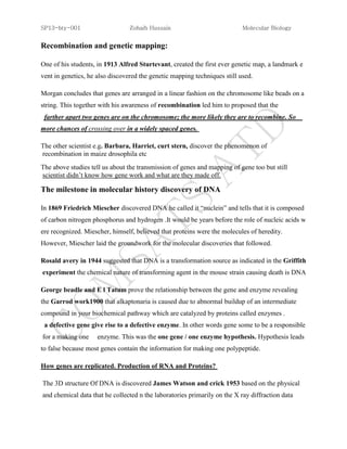 The brief history of molecular biology | DOCX