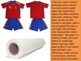 Inkjet heat transfer Paper for T-shirt Printing I JD China