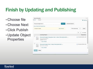 Brightspace Learning Object Repository (LOR): What Is It And How Can I ...