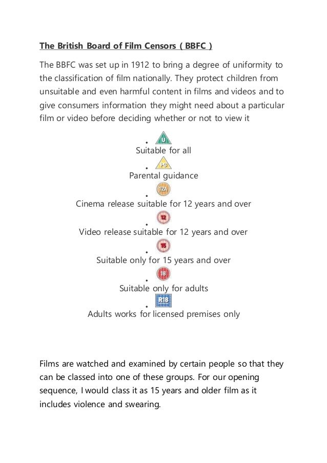 The british board of film censors