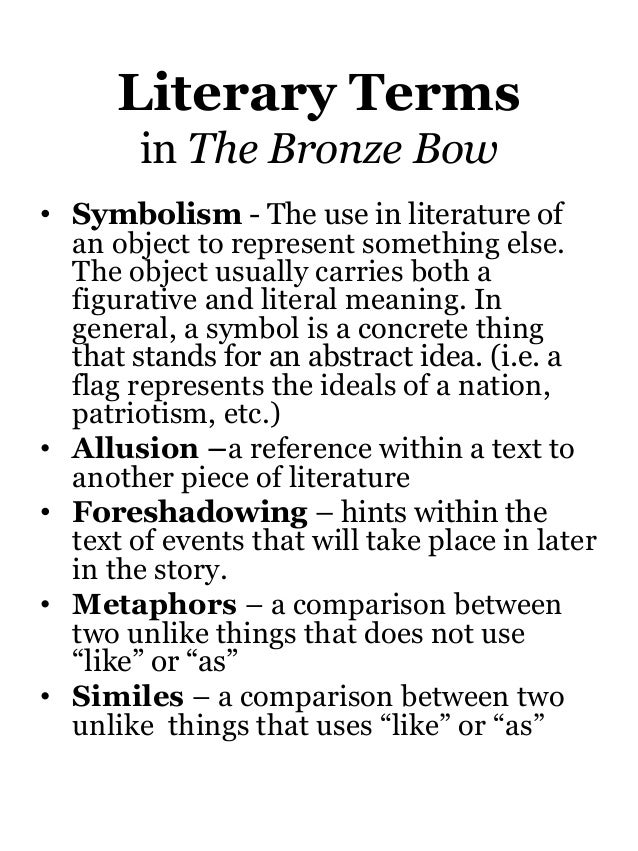 The Bronze Bow notes