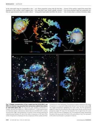 of the main-shell rings are comparable to the
diameters of the cavities, which suggests that
they are approximately equal ...