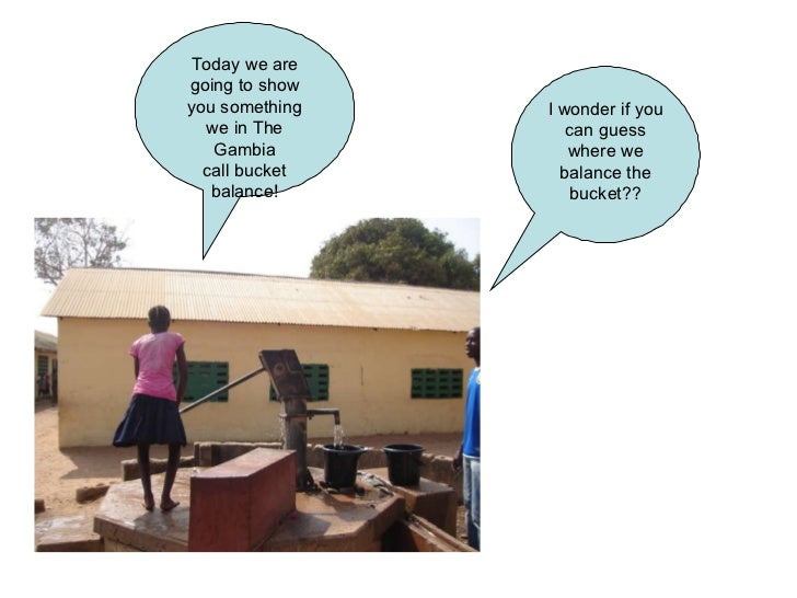 The bucket balance game