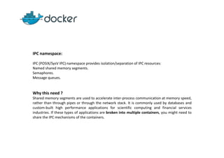 The building blocks of docker. | PDF