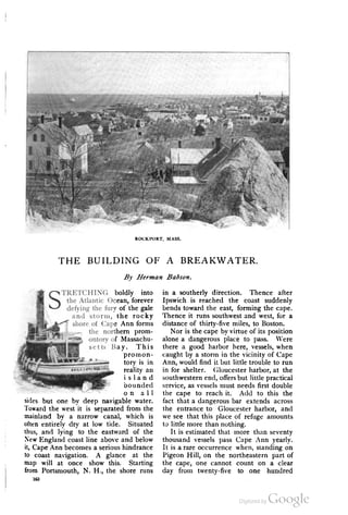 The Building of a Breakwater, October 1894