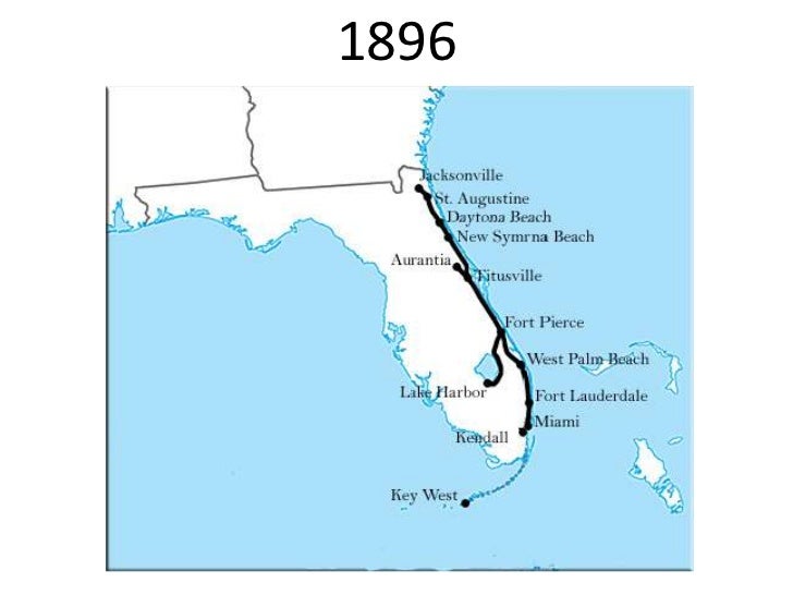 Florida East Coast Railway Map - The Building Of The Florida East Coast Railway 7 728