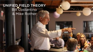 @lissijean
UNIFIED FIELD THEORY
Bill Costantino
& Mike Rother
@lissijean
 