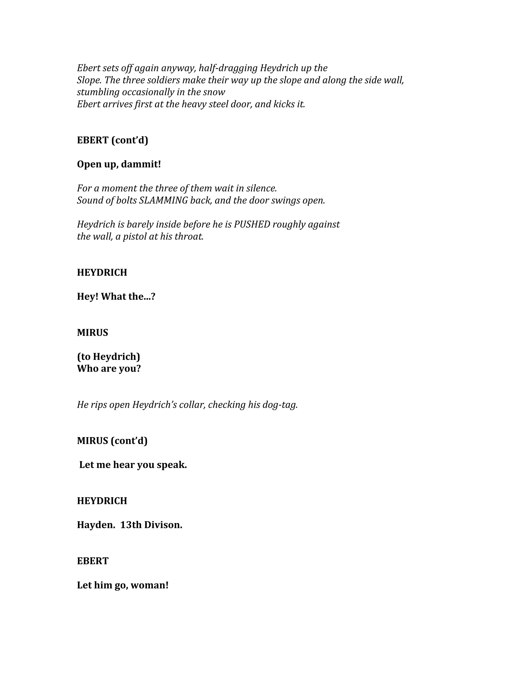 The Bunker Script | PDF