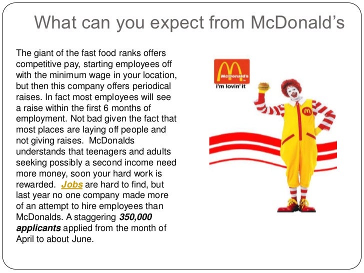 The burger king application vs. the mc donalds application