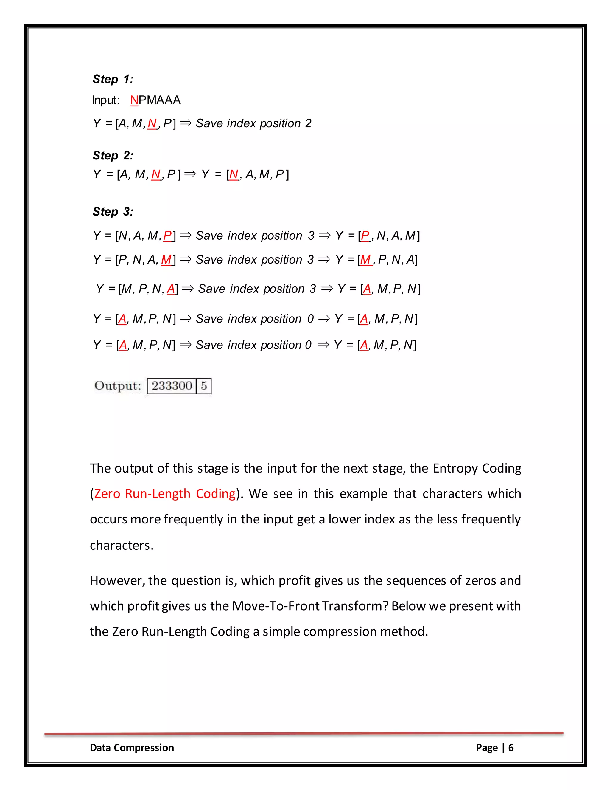 The Burrows-Wheeler Algorithm | PDF