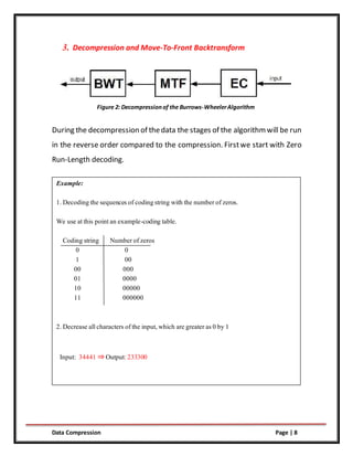 The Burrows-Wheeler Algorithm | PDF