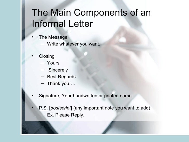 Types of informal essay picture
