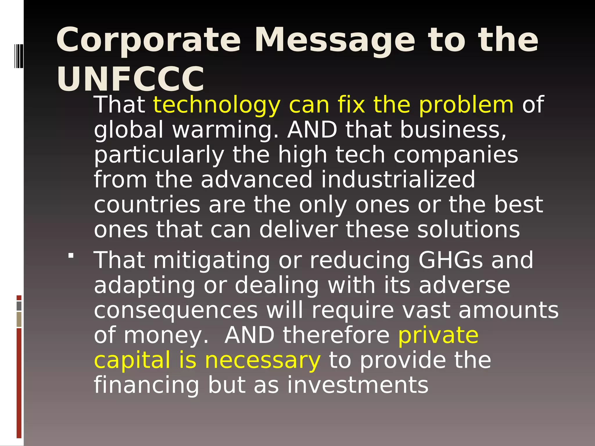 The Business Behind Climate Change Paul Quintos