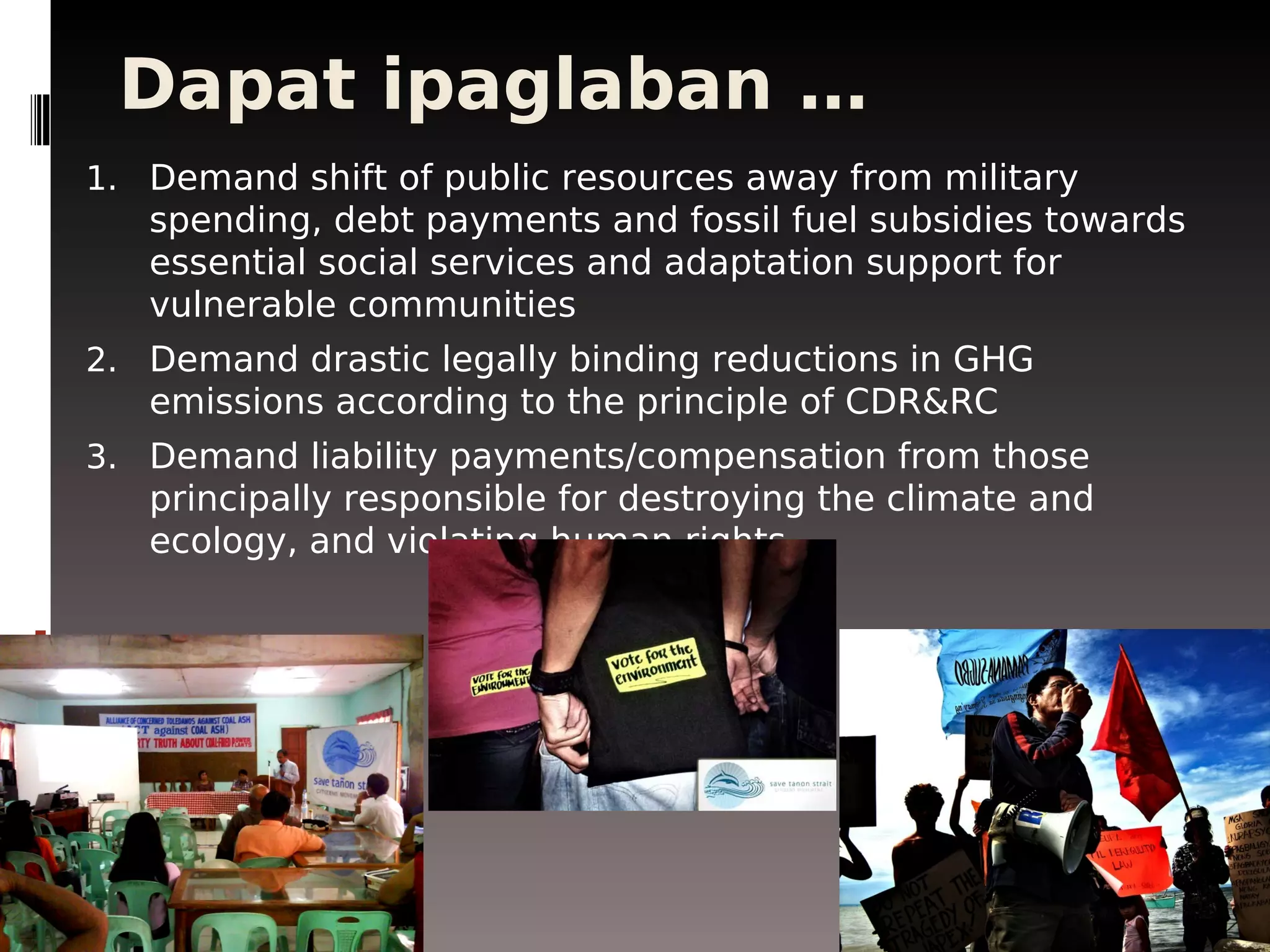 The Business Behind Climate Change Paul Quintos