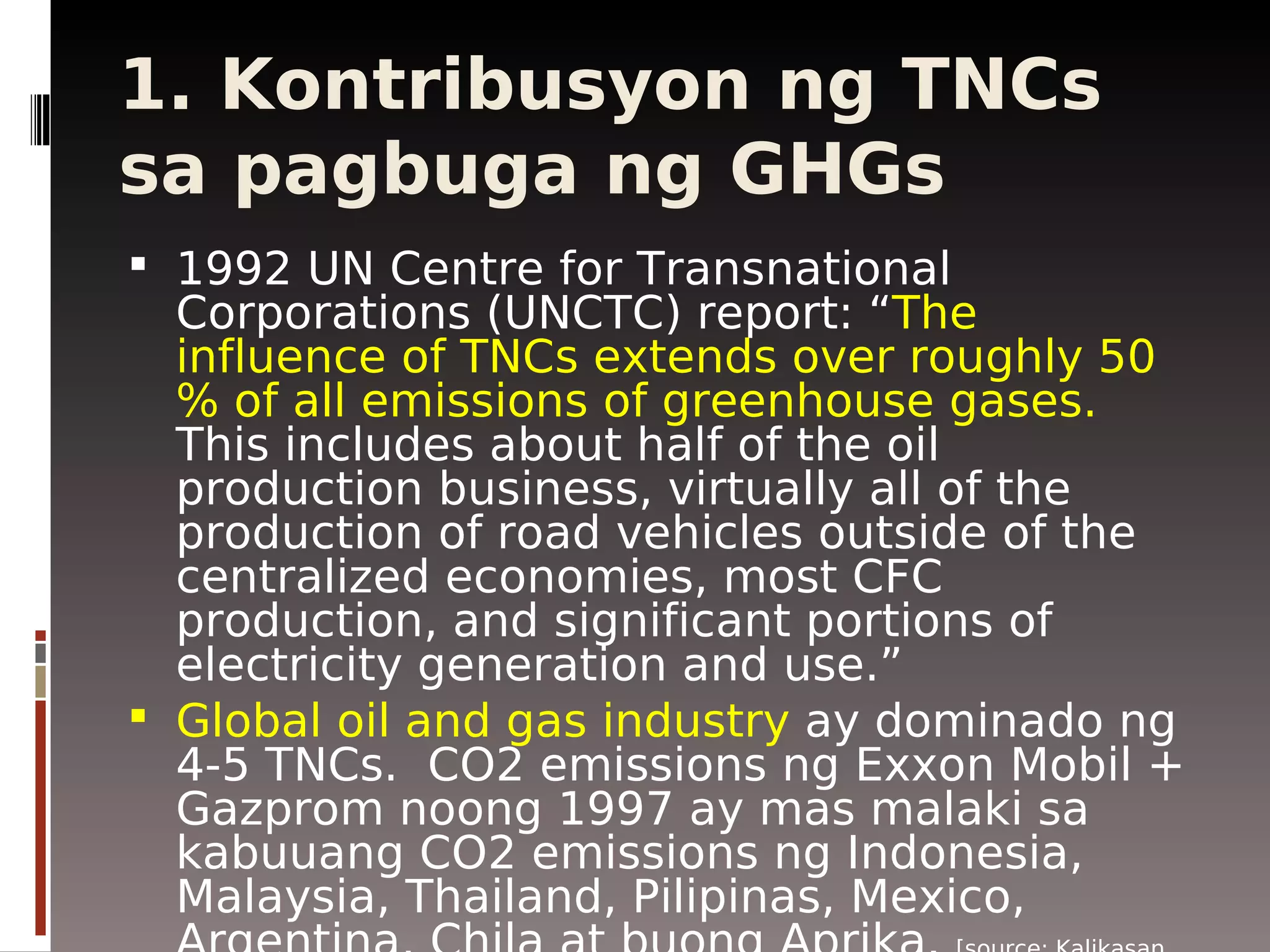 The Business Behind Climate Change Paul Quintos