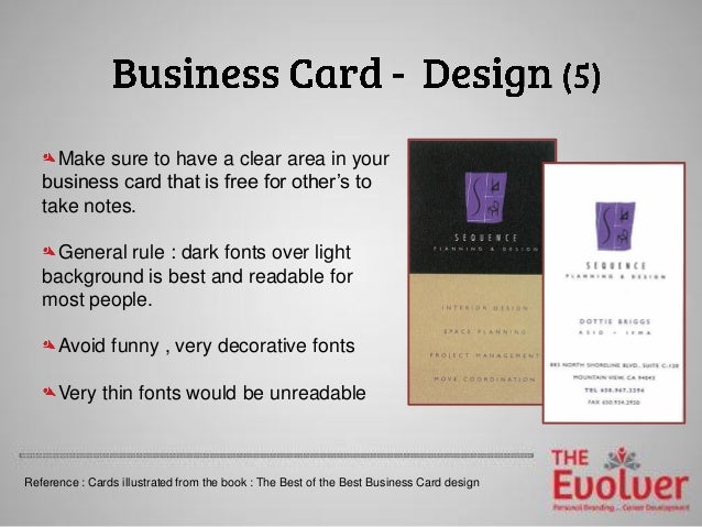 the business card principles part 1 design dos don ts