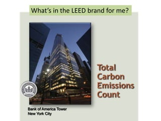The business case for leed certification | PPTX