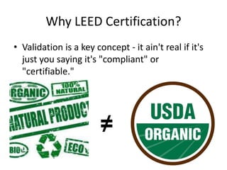 The business case for leed certification | PPTX