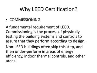 The business case for leed certification | PPTX
