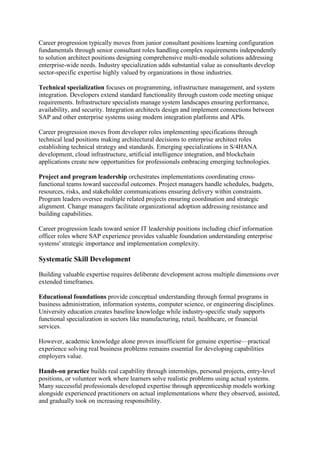 The Business Case for SAP – Enterprise Integration for Measurable ...
