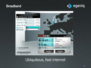 Broadband




            Ubiquitous, fast internet
                                        28
 