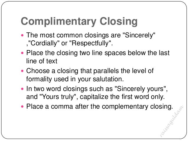 the business letter what is the most common letter