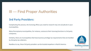 III — Find Proper Authorities