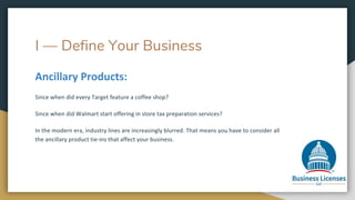 I — Define Your Business