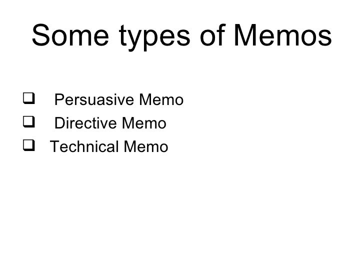 persuasive business memo