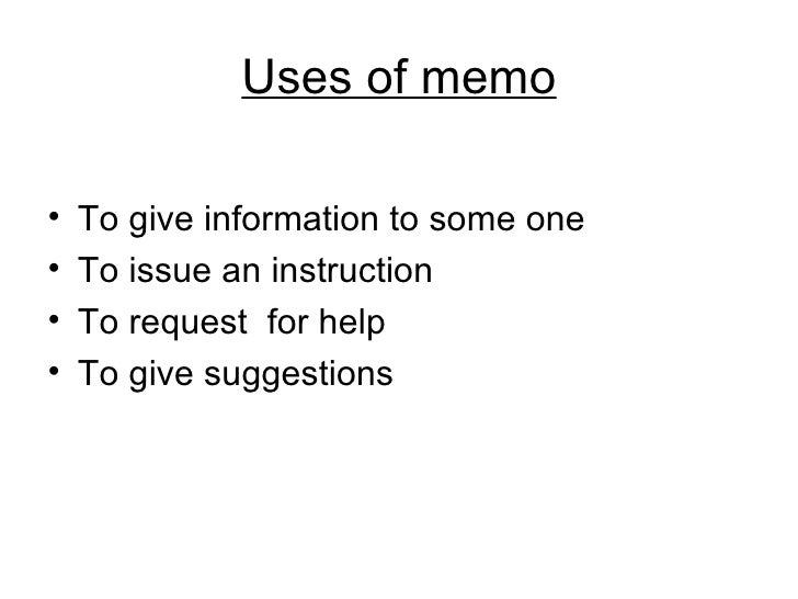 the business memos memorandum in business