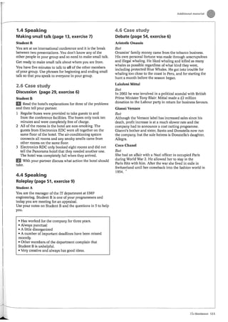 The business pre intermediate student book