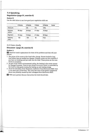 The business pre intermediate student book