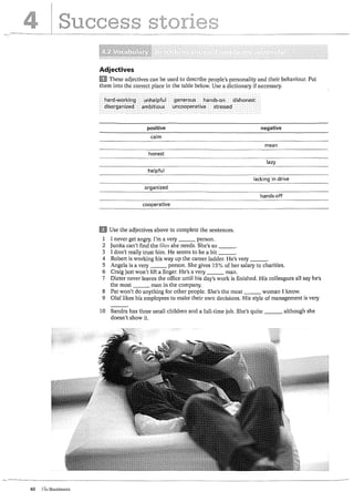 The business pre intermediate student book