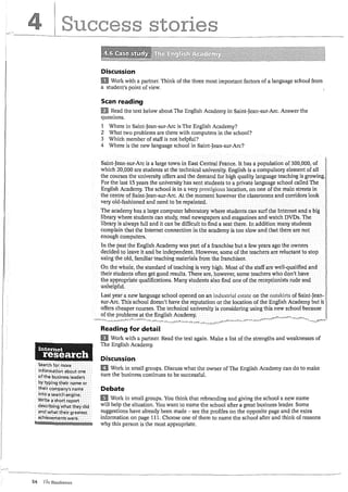 The business pre intermediate student book